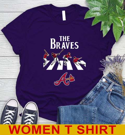 MLB Baseball Atlanta Braves The Beatles Rock Band Shirt Women's T-Shirt 4
