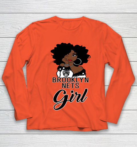 Brooklyn Nets Girl NBA Youth Long Sleeve 4