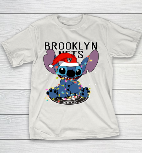 Brooklyn Nets NBA noel stitch Basketball Christmas Youth T-Shirt 8