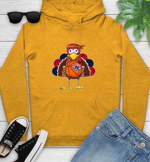 Washington Wizards Turkey thanksgiving day Youth Hoodie 3