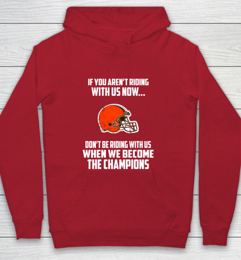 NFL Cleveland Browns Football We Become The Champions Youth Hoodie 7