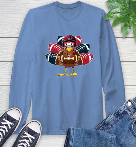 Houston Texans Turkey Thanksgiving Day Long Sleeve T-Shirt 11