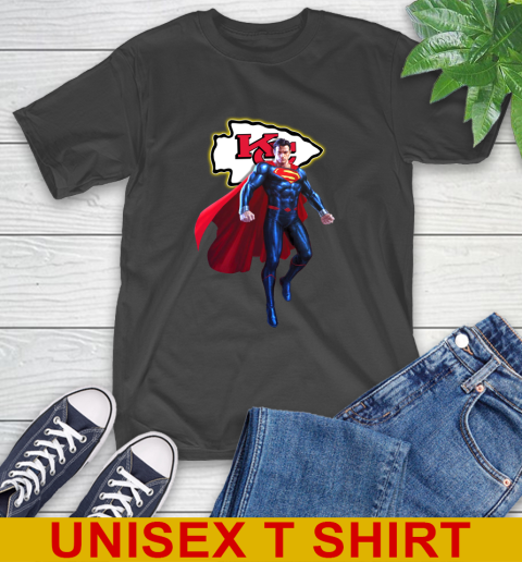 NFL Superman DC Sports Football Kansas City Chiefs T-Shirt 2
