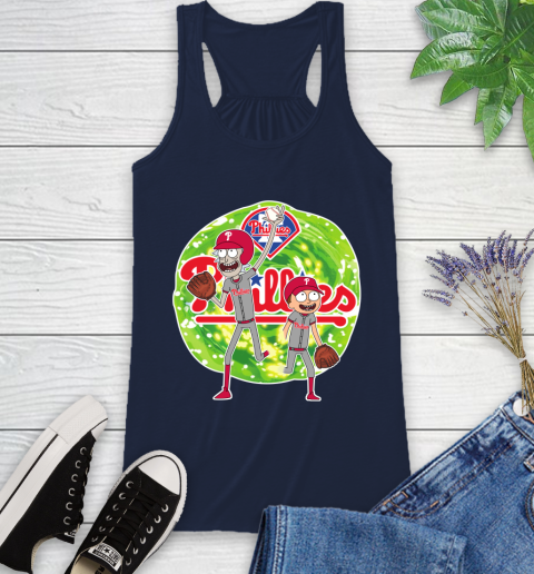 MLB Philadelphia Phillies Rick And Morty Baseball Sports Racerback Tank 12