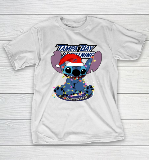 Tampa Bay Lightning NHL Hockey noel stitch Christmas T-Shirt