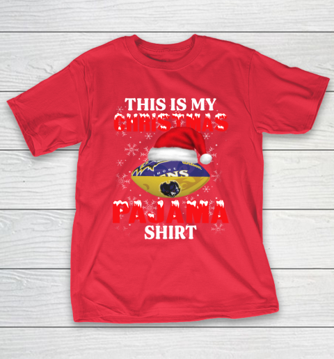 Baltimore Ravens This Is My Christmas Pajama Shirt NFL T-Shirt 9