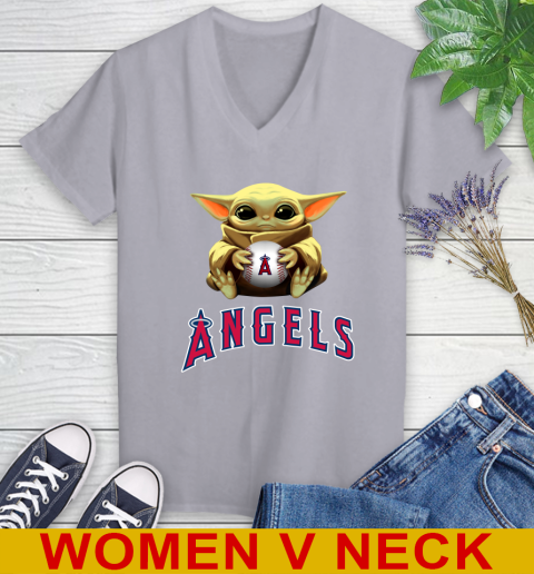 MLB Baseball Los Angeles Angels Star Wars Baby Yoda Shirt 81