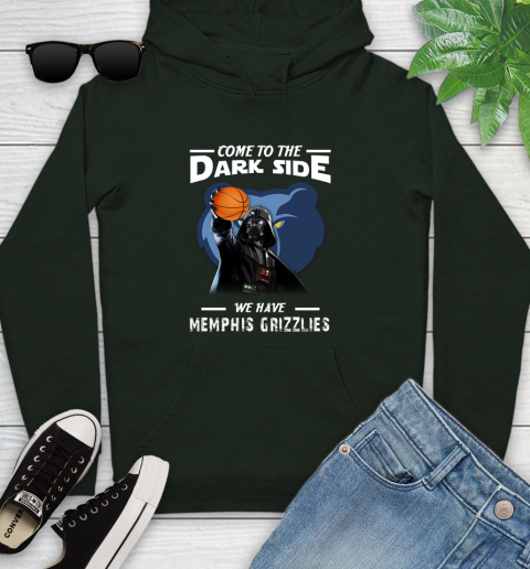 NBA Come To The Dark Side We Have Memphis Grizzlies Star Wars Darth Vader Basketball Youth Hoodie 14