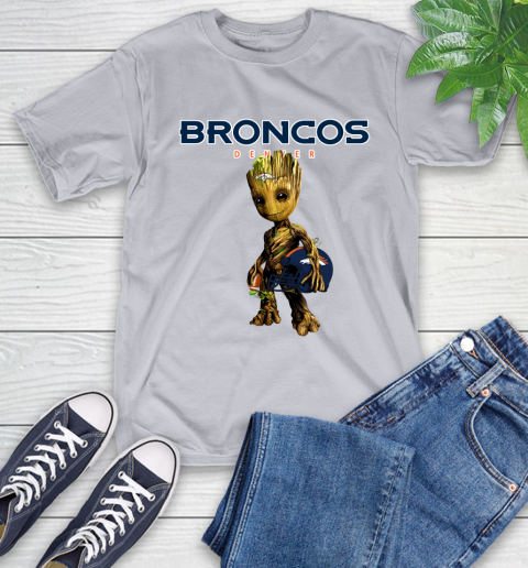 Denver Broncos NFL Football Groot Marvel Guardians Of The Galaxy T-Shirt 6