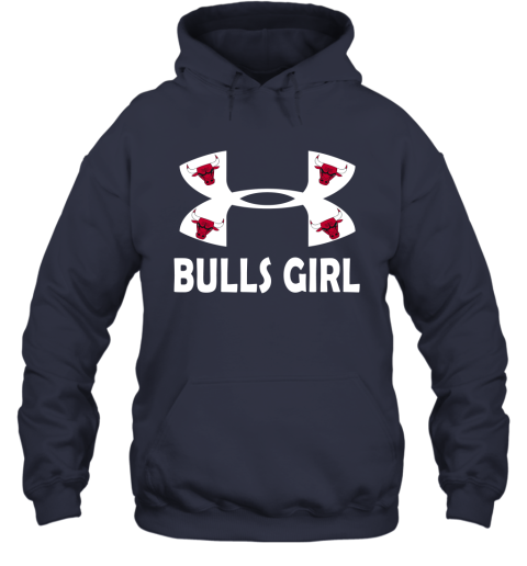 NBA Chicago Bulls Girl Under Armour Basketball Sports RD3HAU5WqXV hoodie 23 95 151514 front navy