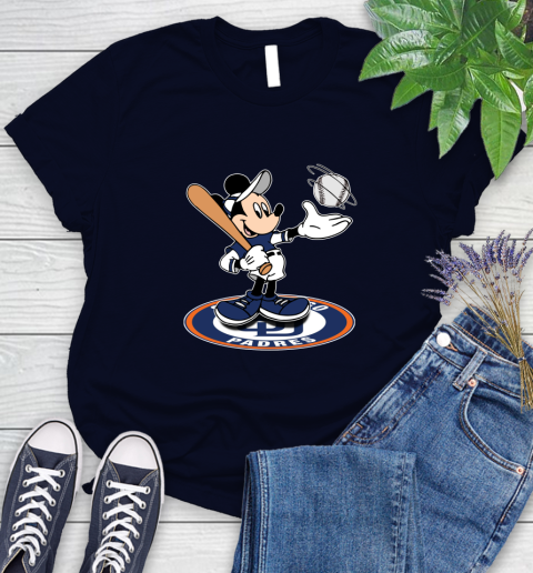MLB Baseball San Diego Padres Cheerful Mickey Disney Shirt Women's T-Shirt 3