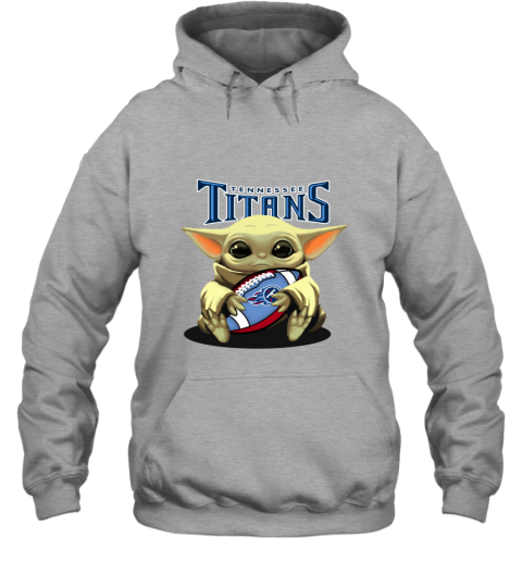 Baby Yoda Loves The Tennessee Titans yztu baby yoda loves the tennessee titans hoodie 23 front sport grey