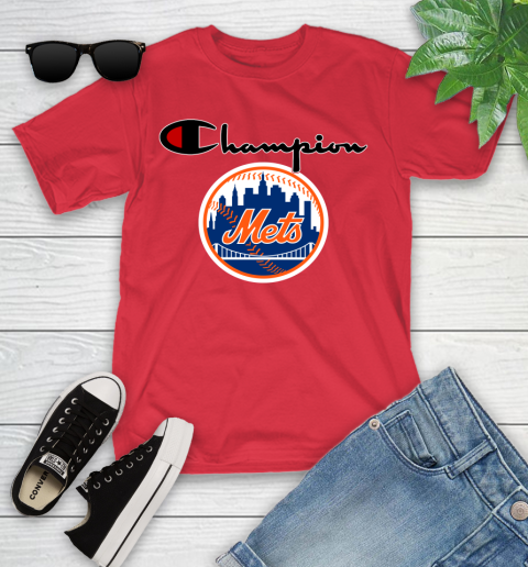 MLB Baseball New York Mets Champion Shirt Youth T-Shirt 8