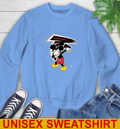 Atlanta Falcons NFL Football Dabbing Mickey Disney Sports Sweatshirt 11