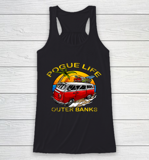 Outer Banks Pogue Life Outer Banks Surf Van OBX Beach Racerback Tank