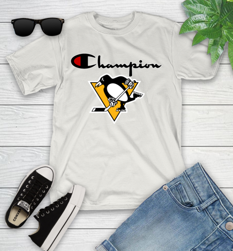 NHL Hockey Pittsburgh Penguins Champion Shirt Youth T-Shirt 11