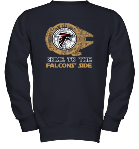 NFL Come To The Atlanta Falcons Wars Football Sports Youth Sweatshirt 7cxr nfl come to the atlanta falcons wars football sports youth sweatshirt 47 front navy