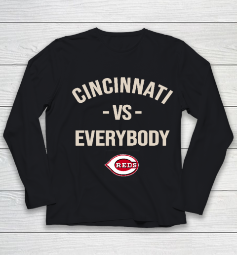 Cincinnati Reds Vs Everybody Youth Long Sleeve