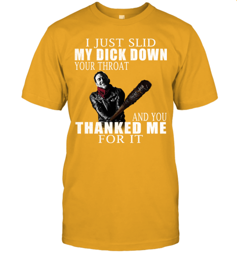 r5vn i just slid my dick down your throat the walking dead shirts jersey t shirt 60 front gold