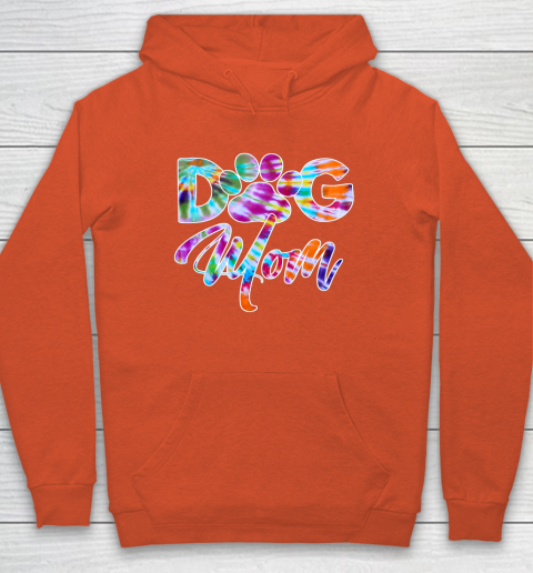 Dog Mom Shirt Tie Dye Dog Mom Apparel for Women Dog Lover Gifts Paw Hoodie 3