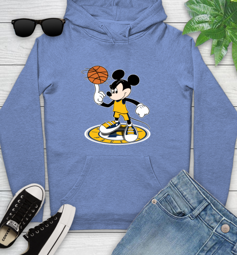 NBA Basketball Indiana Pacers Cheerful Mickey Disney Shirt Youth Hoodie 11