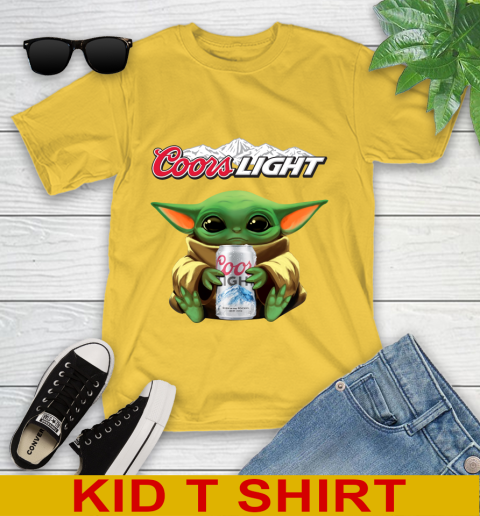 Star Wars Baby Yoda Hugs Coors Beer Shirt 108