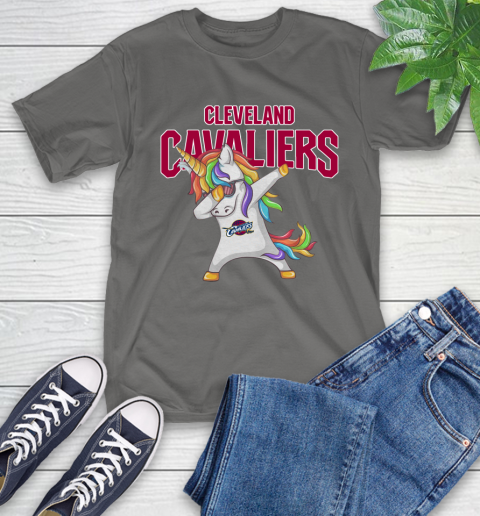 Cleveland Cavaliers NBA Basketball Funny Unicorn Dabbing Sports T-Shirt 21