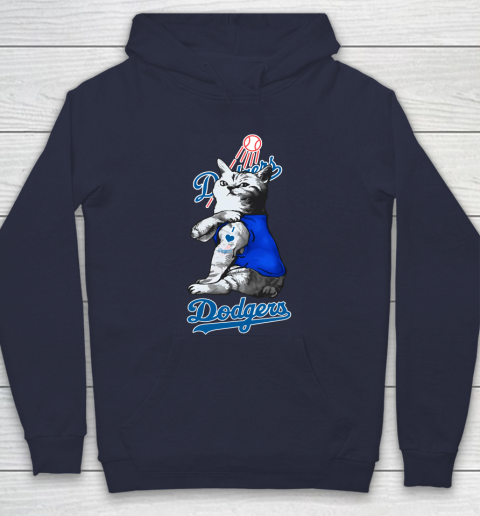 MLB Baseball My Cat Loves Los Angeles Dodgers Hoodie 2