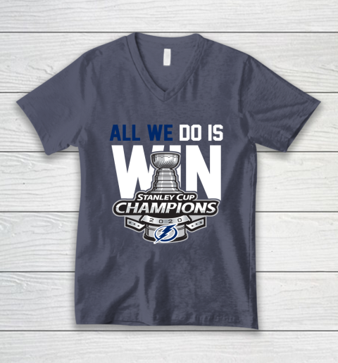 Tampa Bay Lightning Stanley Cup Champions All We Do Is Win V-Neck T-Shirt 7