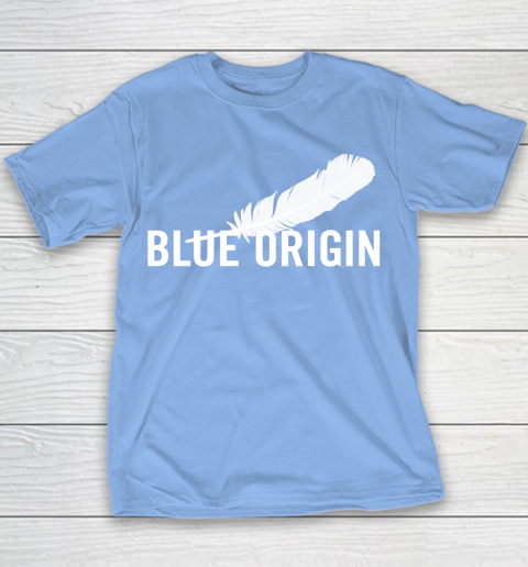 Blue Origin  All White Youth T-Shirt 8