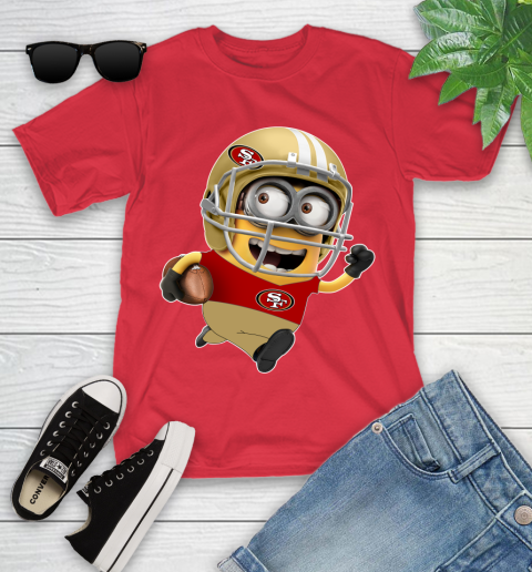 NFL San Francisco 49ers Minions Disney Football Sports Youth T-Shirt 10