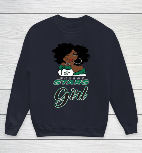 Dallas Stars Girl NHL Youth Sweatshirt 3