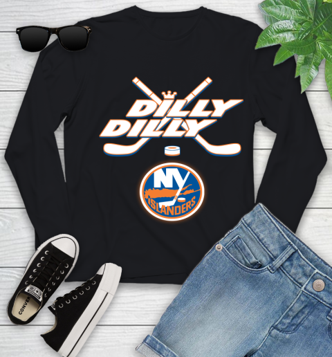 NHL New York Islanders Dilly Dilly Hockey Sports Youth Long Sleeve 2