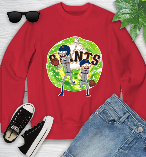 MLB San Francisco Giants Rick And Morty Baseball Sports Youth Sweatshirt 9
