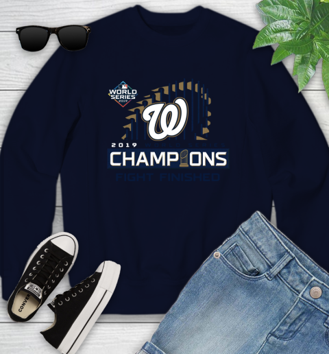 Finish The Fight Washington Nationals World Series Youth Sweatshirt 2