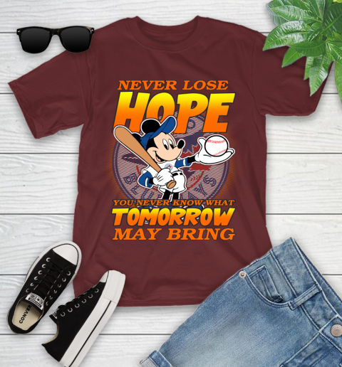 Toronto Blue Jays MLB Baseball Mickey Disney Never Lose Hope Youth T-Shirt 14
