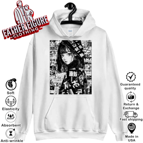 Kawaii Grunge Anime Manga Girl Hoodie