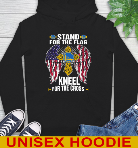 NBA Basketball Golden State Warriors Stand For Flag Kneel For The Cross Shirt Hoodie