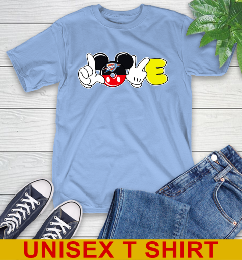 Oklahoma City Thunder NBA Basketball Love Mickey Disney Sports T-Shirt 11