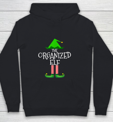 The Organized Elf Family Matching Group Christmas Gift Funny Youth Hoodie