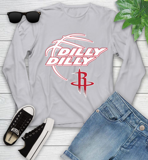 NBA Houston Rockets Dilly Dilly Basketball Sports Youth Long Sleeve 5
