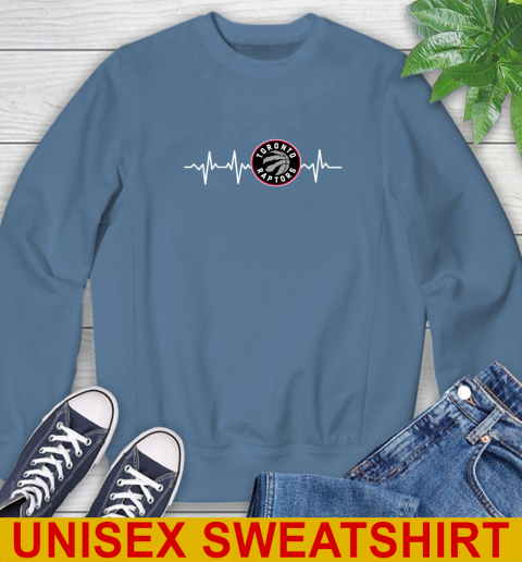 Toronto Raptors NBA Basketball Heart Beat Shirt Sweatshirt 10