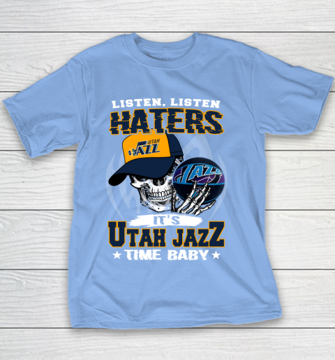 Listen Haters It is JAZZ Time Baby NBA Youth T-Shirt 8