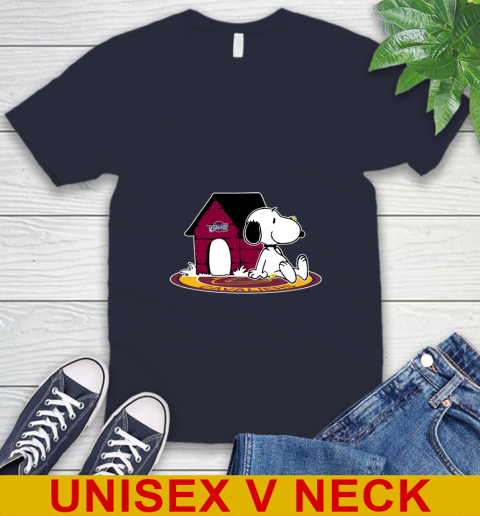 NBA Basketball Cleveland Cavaliers Snoopy The Peanuts Movie Shirt V-Neck T-Shirt 3