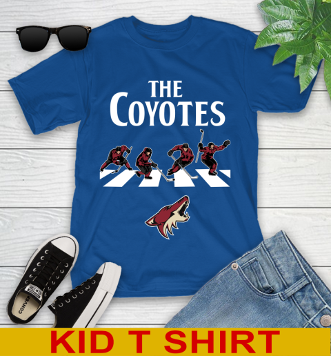 NHL Hockey Arizona Coyotes The Beatles Rock Band Shirt Youth T-Shirt 10