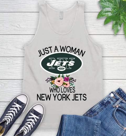 NFL Just A Woman Who Loves New York Jets Football Sports Tank Top