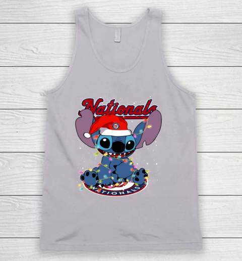 Washington Nationals MLB noel stitch Baseball Christmas Tank Top 2
