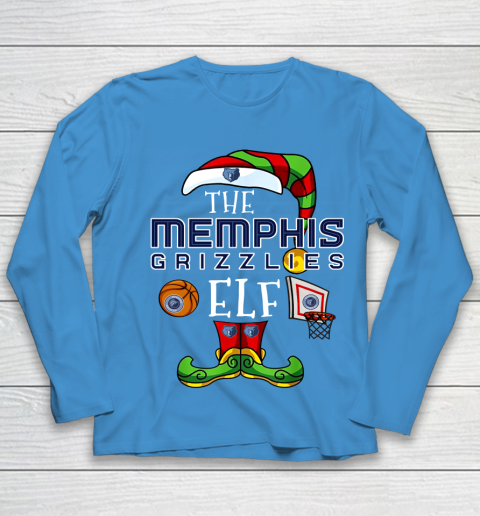 Memphis Grizzlies Christmas ELF Funny NBA Youth Long Sleeve 5
