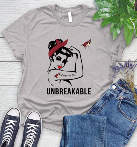 NHL Arizona Coyotes Girl Unbreakable Hockey Sports Women's T-Shirt 10