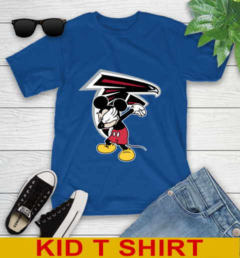 Atlanta Falcons NFL Football Dabbing Mickey Disney Sports Youth T-Shirt 9